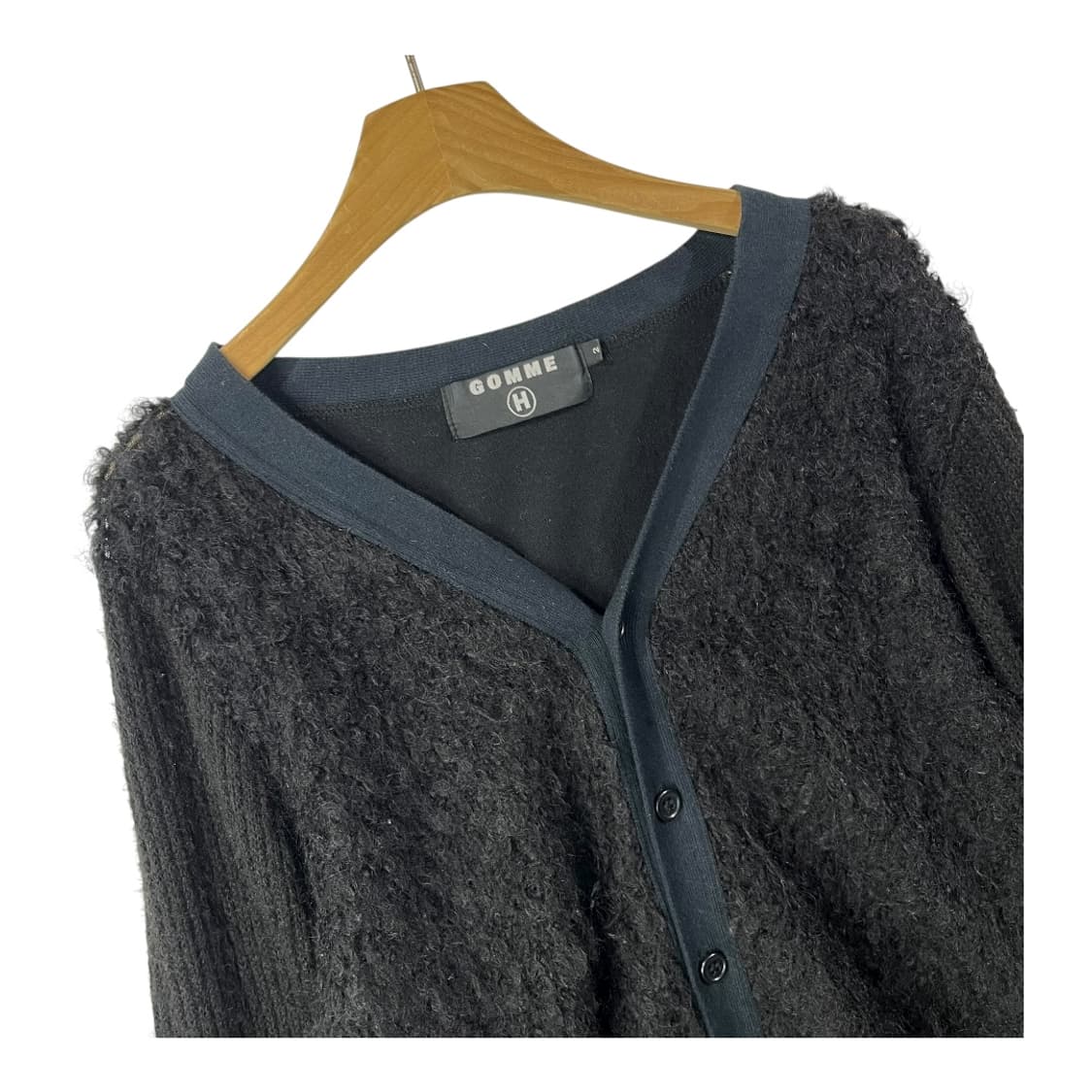 [gomme] 고무 개더 암 부클 가디건 상품이미지3