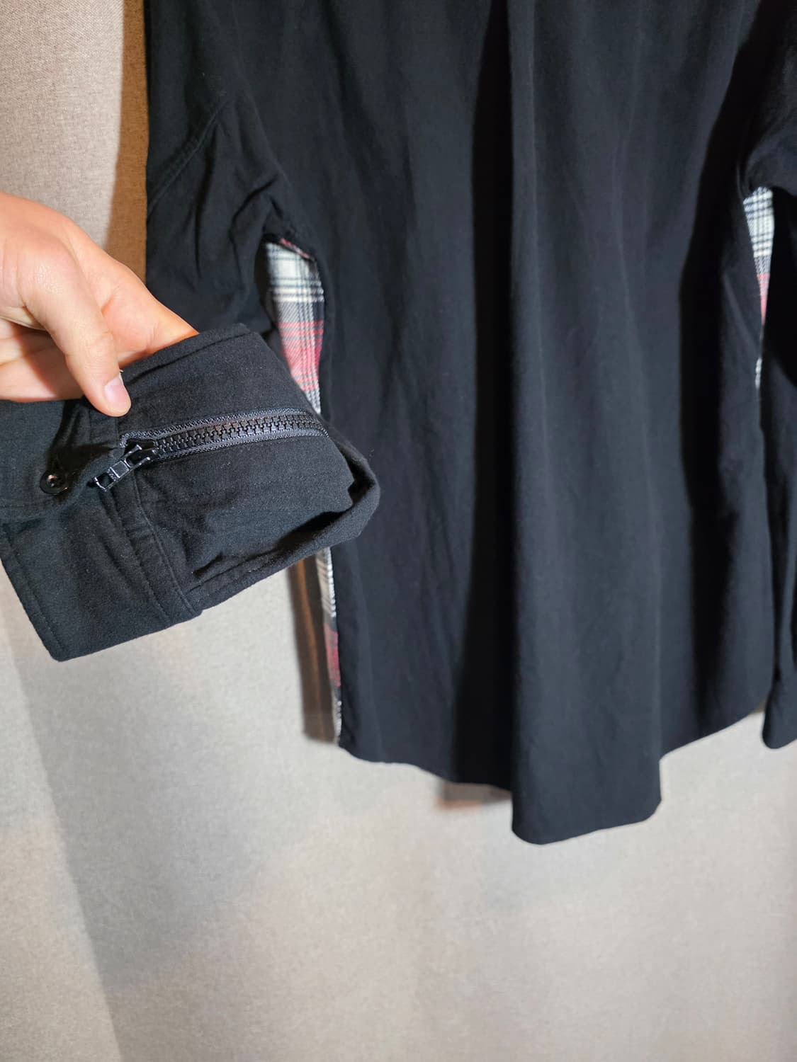 Y's for men tartan shirt zip-up 상품이미지4