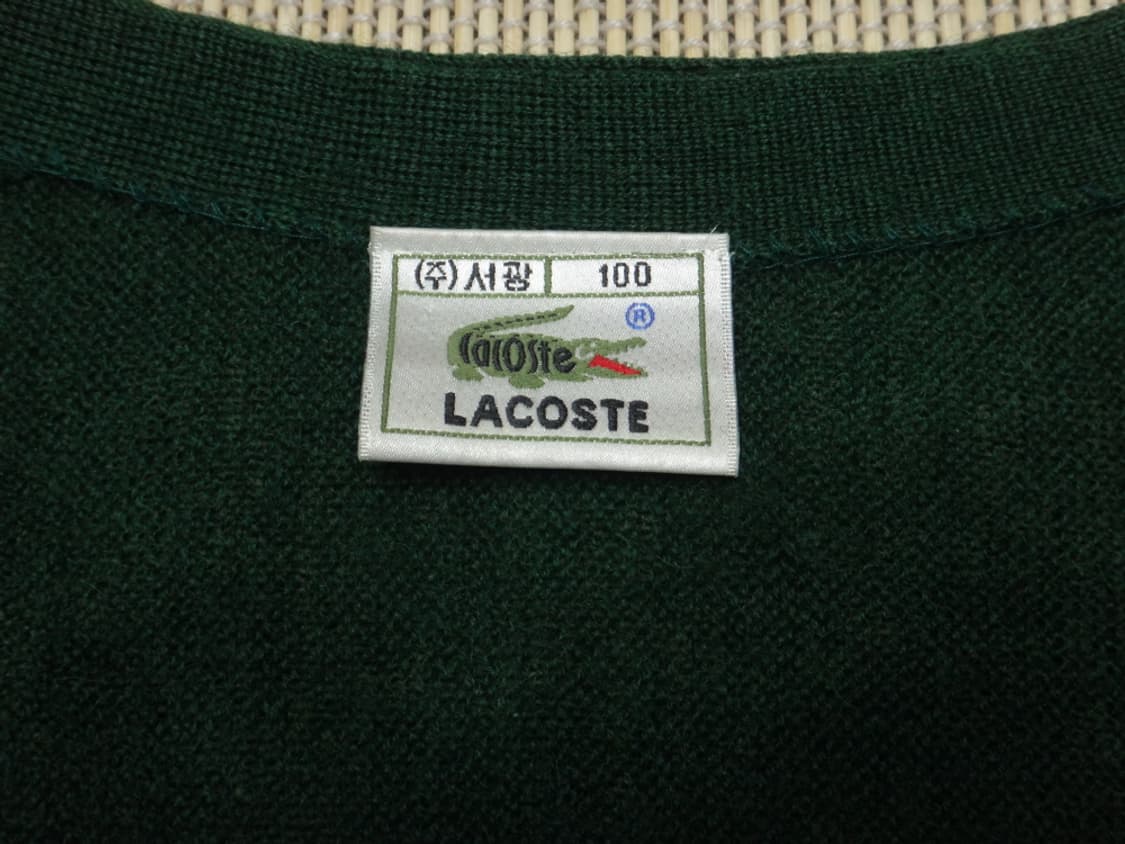 (L/100) 라코스테 LACOSTE 남성 브이넥 울 가디건 상품이미지5