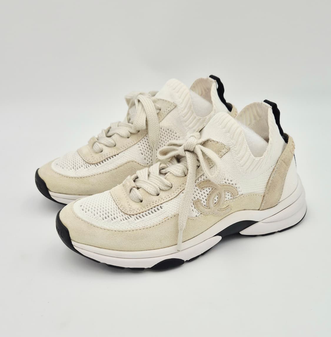 샤넬 니트 스웨이드 스니커즈 G38750 상품이미지4