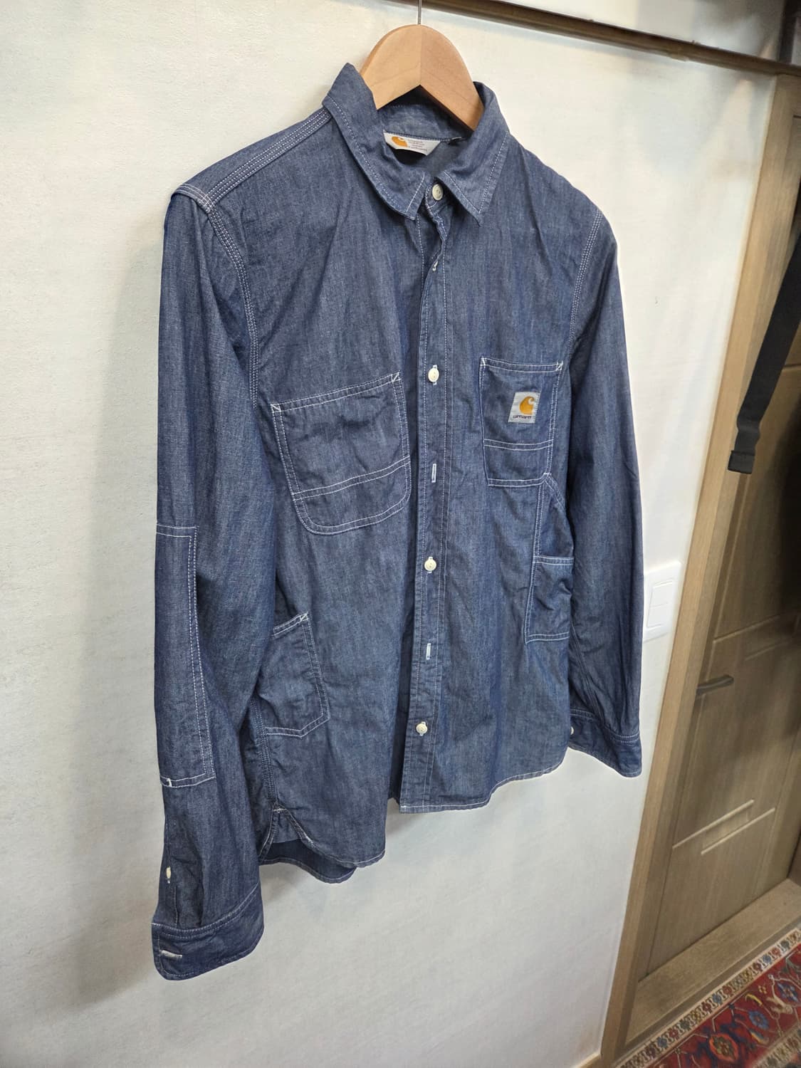 칼하트 아웃도어 motor 멀티포켓 스티치 데님셔츠 긴팔 m 상품이미지9