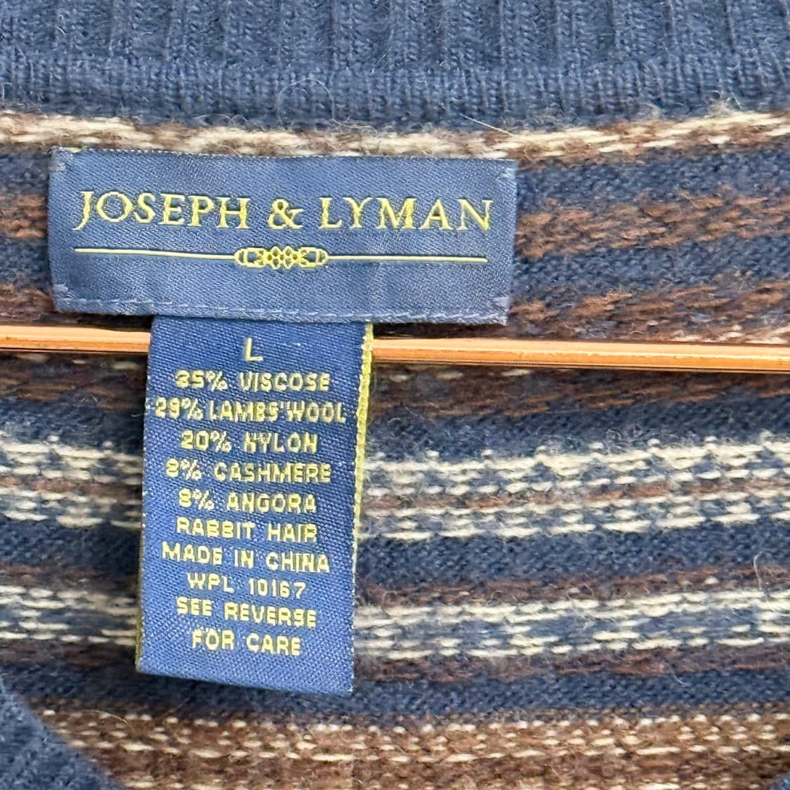 JOSEPH&LYMAN 오버핏 VISCOSE소재! 브이넥 니트 (L) 상품이미지2