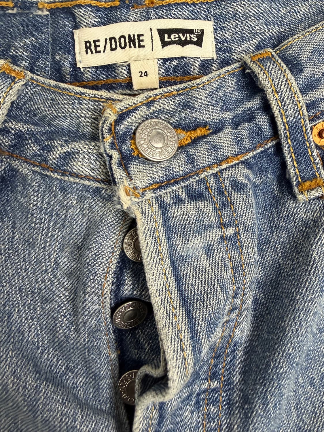 [RE/DONE x Levi's] 리던 리바이스 리컨스트럭티드 데님 쇼츠 상품이미지9