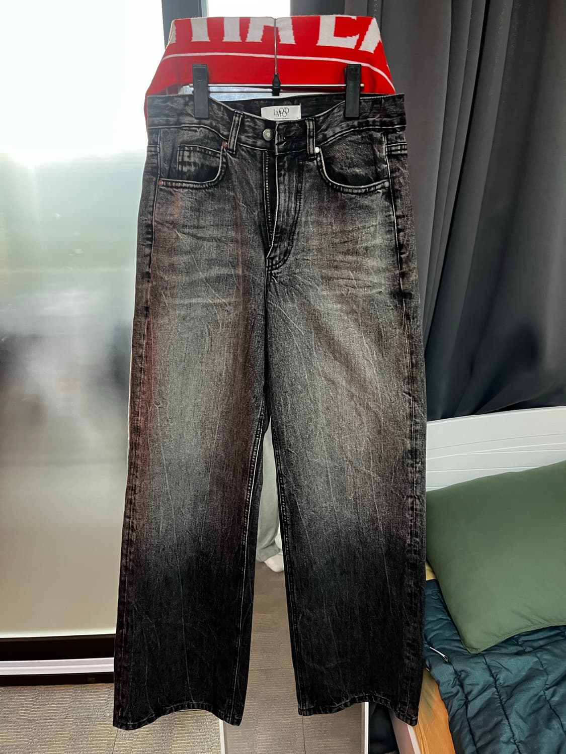 엘무드 맥스와이드 데님 볼트 블랙 상품이미지3