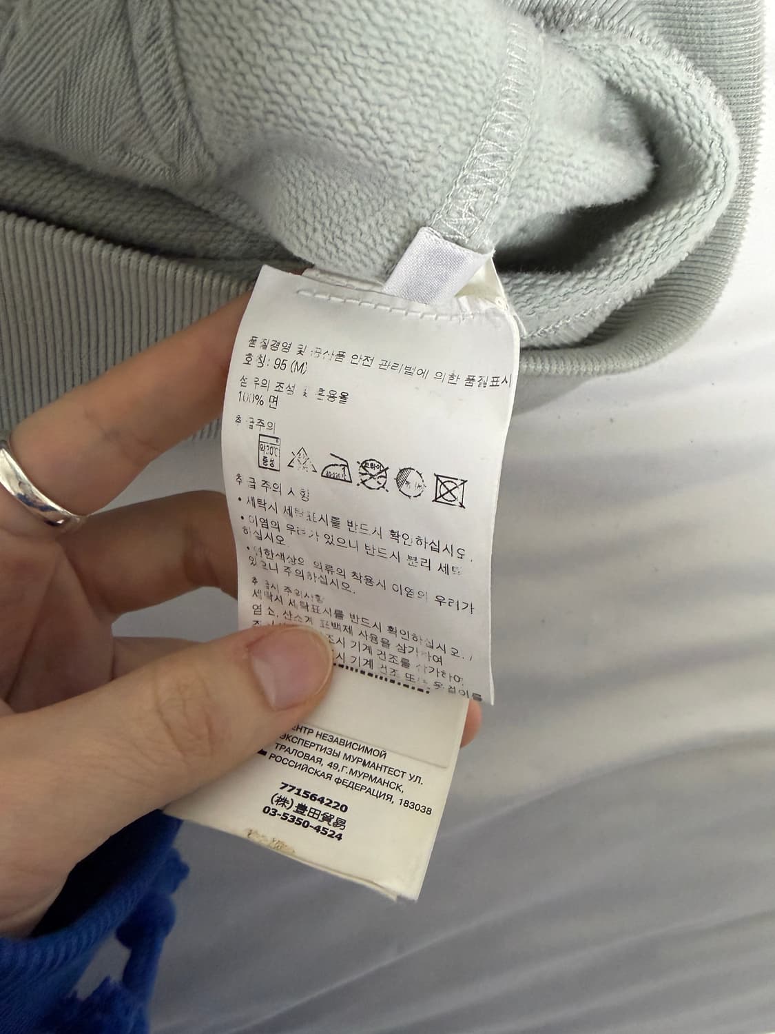 스톤아일랜드 후드집업 그레이 95M 정품 상품이미지5