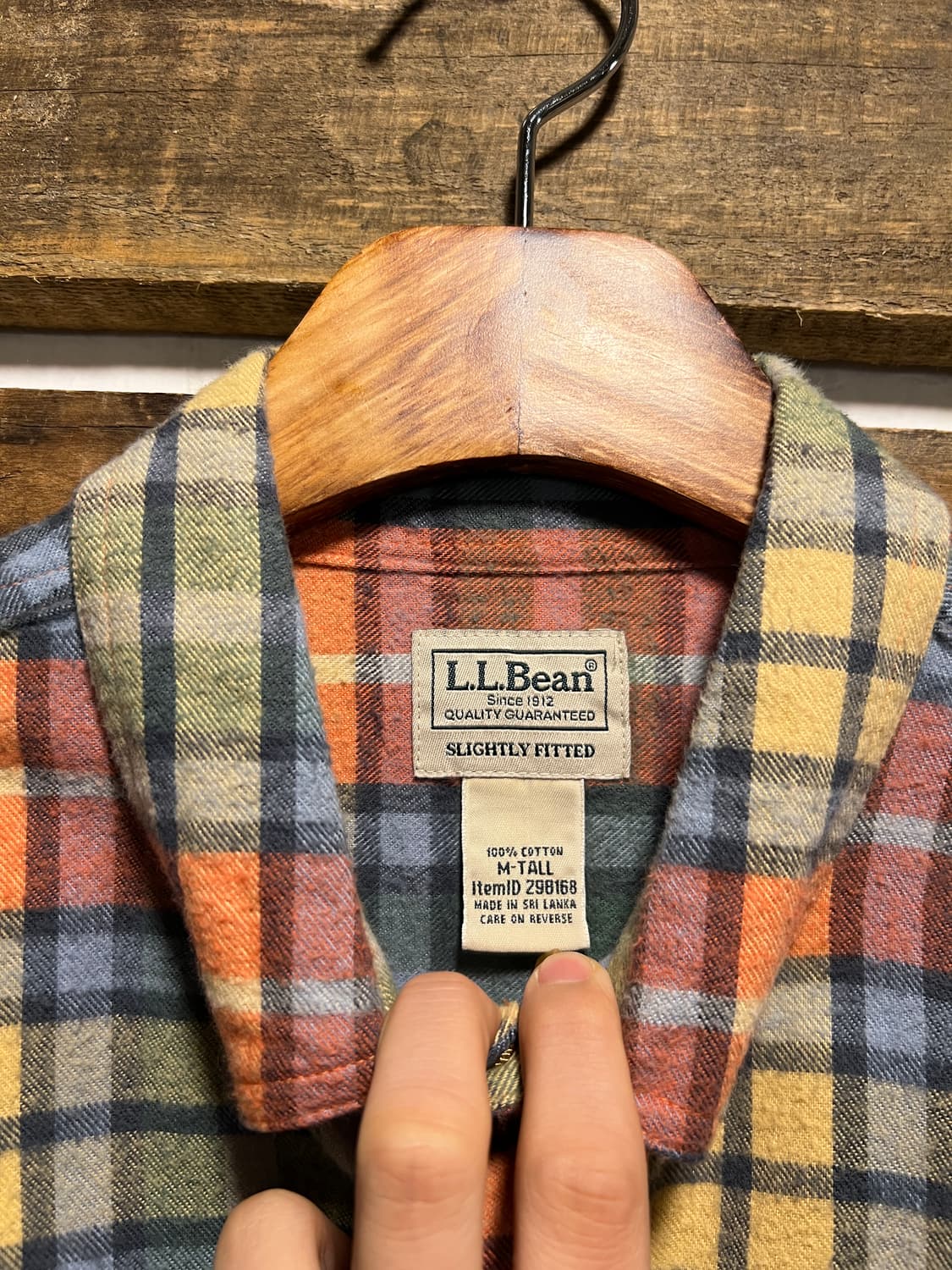 [M]L.L.Bean 엘엘빈 타탄체크 플란넬 셔츠 상품이미지2