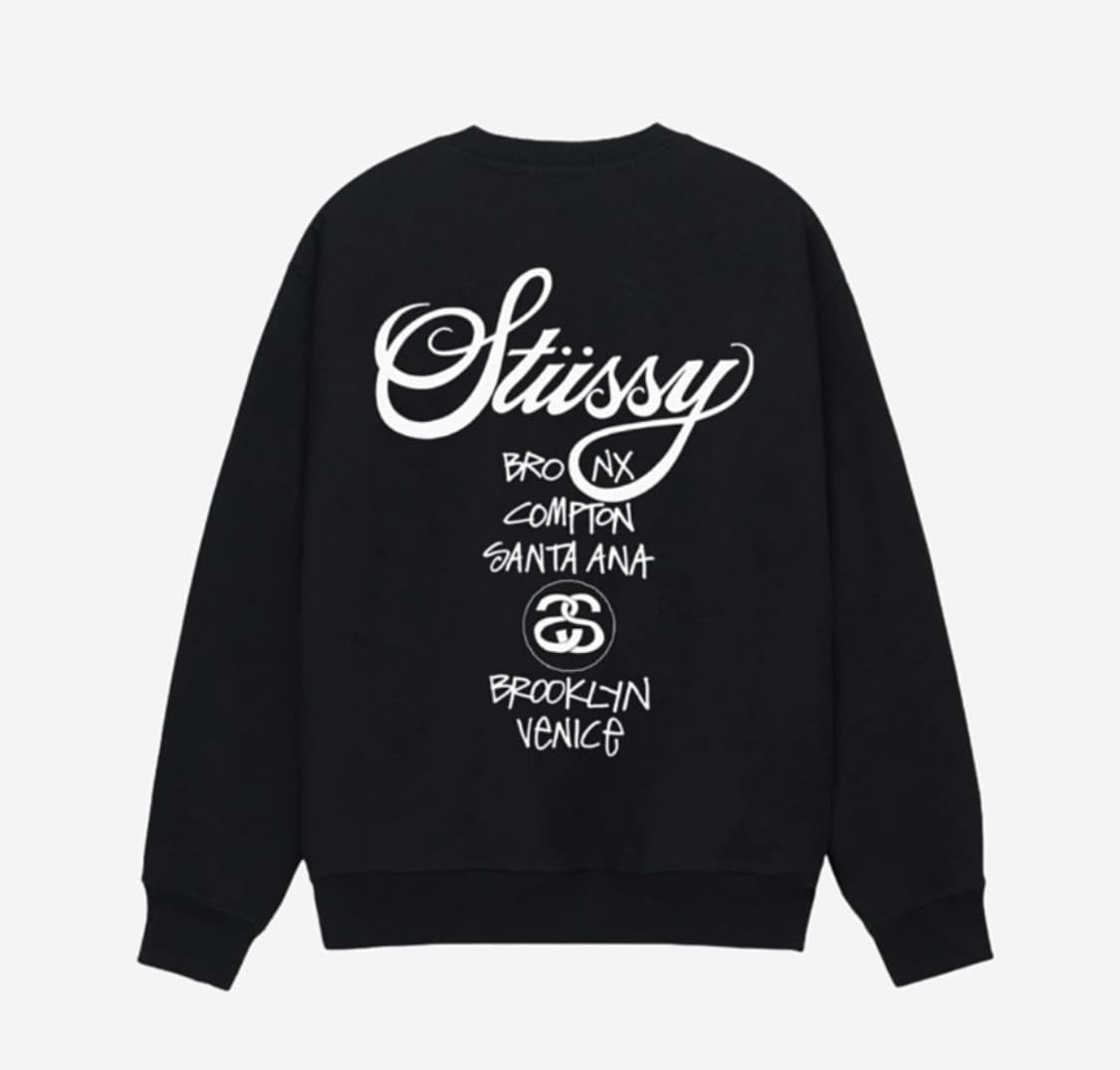 스투시 월드투어 맨투맨 M  상품이미지2