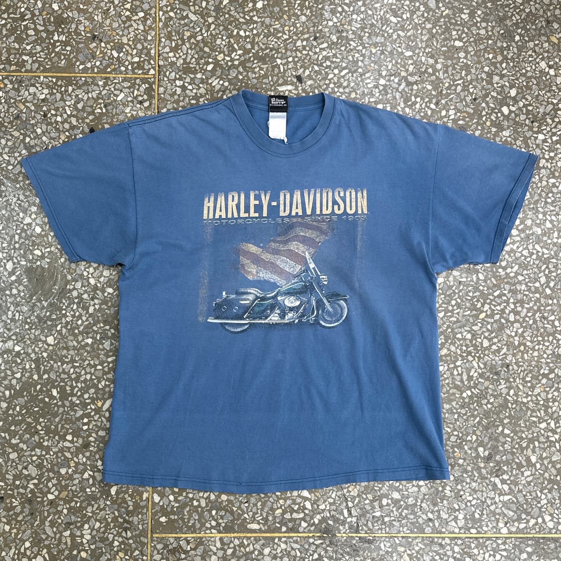 00s USA 할리데이비슨 이글 플레임 페이디드 티셔츠 XXL 상품이미지2