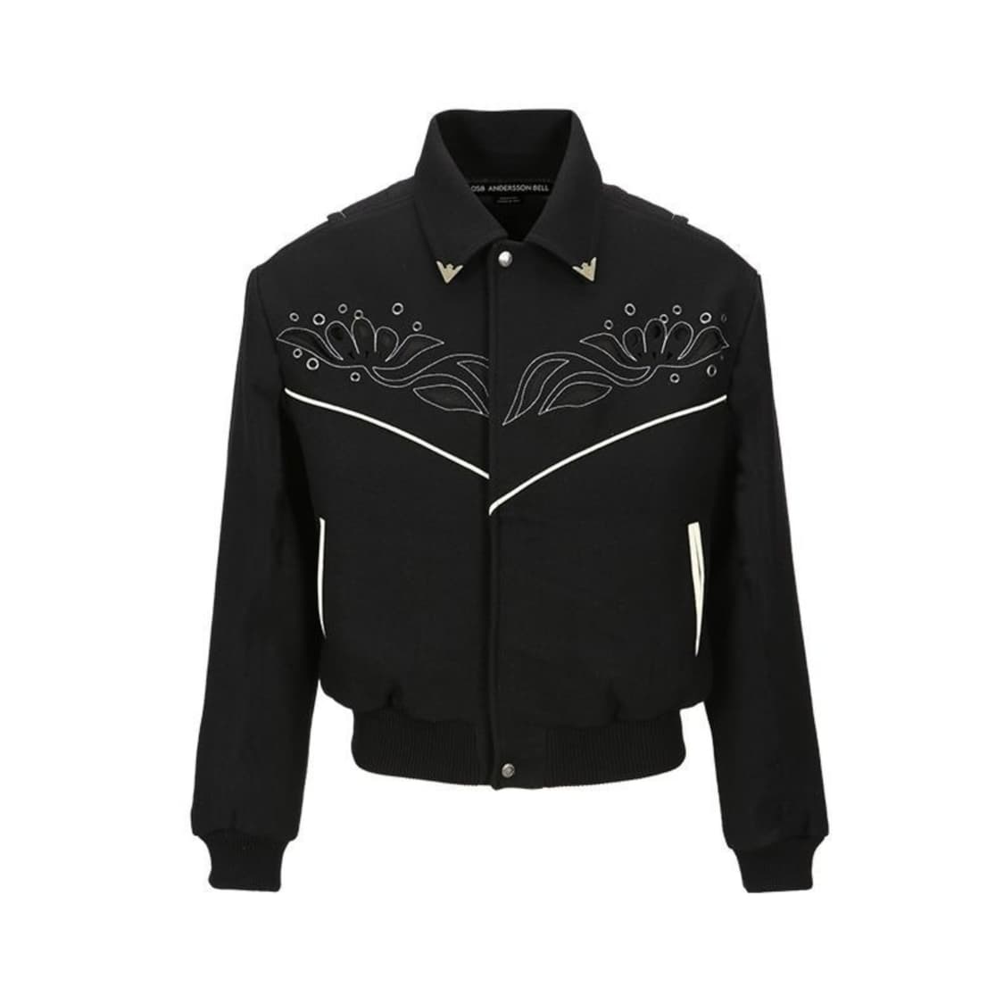 [L] 앤더슨벨 르망 울 블루종 블랙 상품이미지1