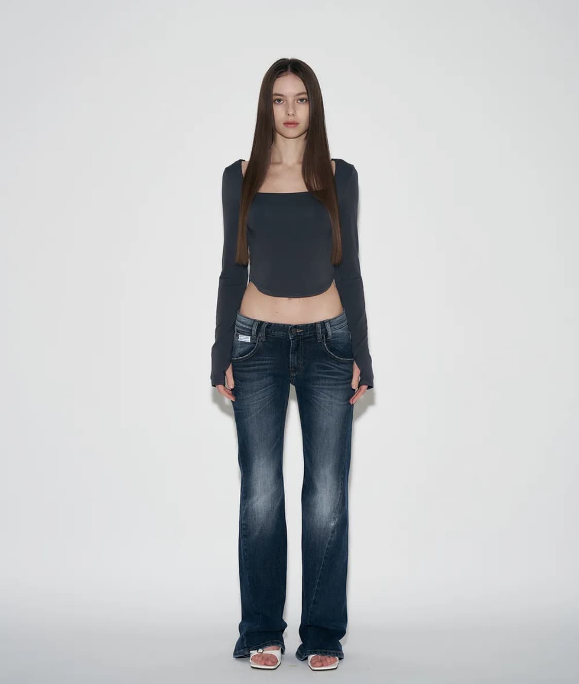 플리즈노팔로우 vintage Washing Boots-Cut Denim 상품이미지1