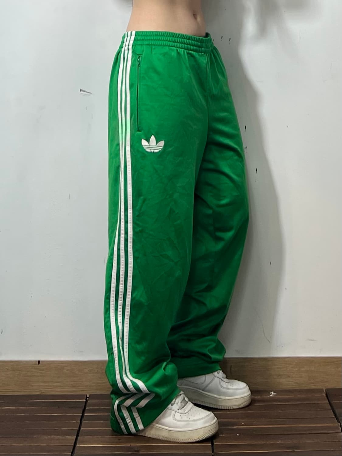 아디다스 초록 와이드 파이어버드 츄리닝바지 105 상품이미지3