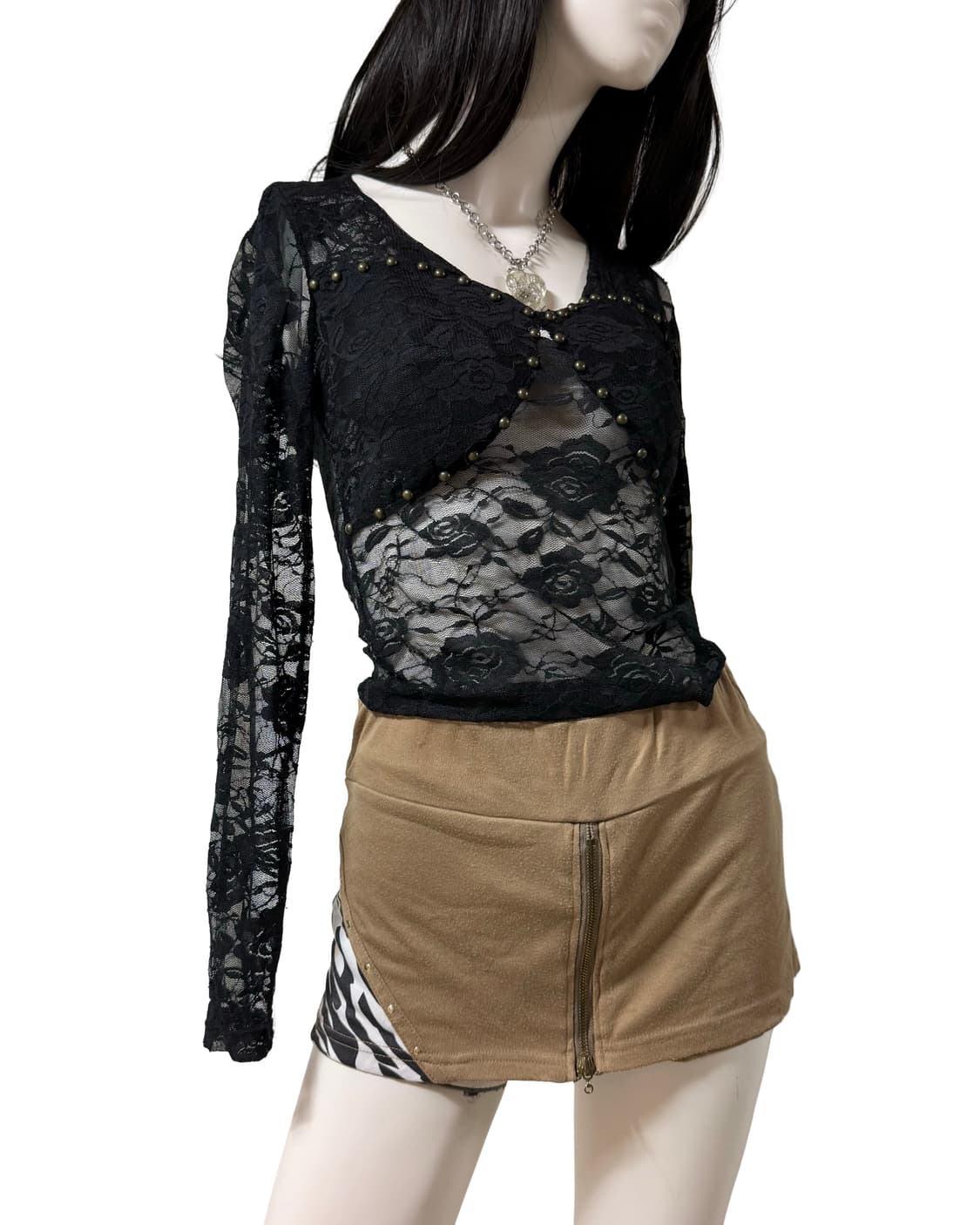 갸루st 지브라 스커트 상품이미지1