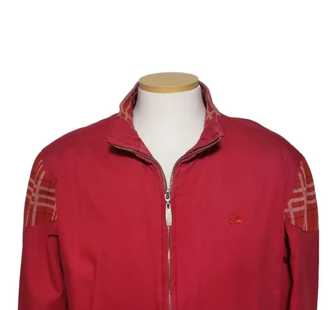 (L) 버버리런던 체크 디테일 블루종자켓 버버리자켓 상품이미지10