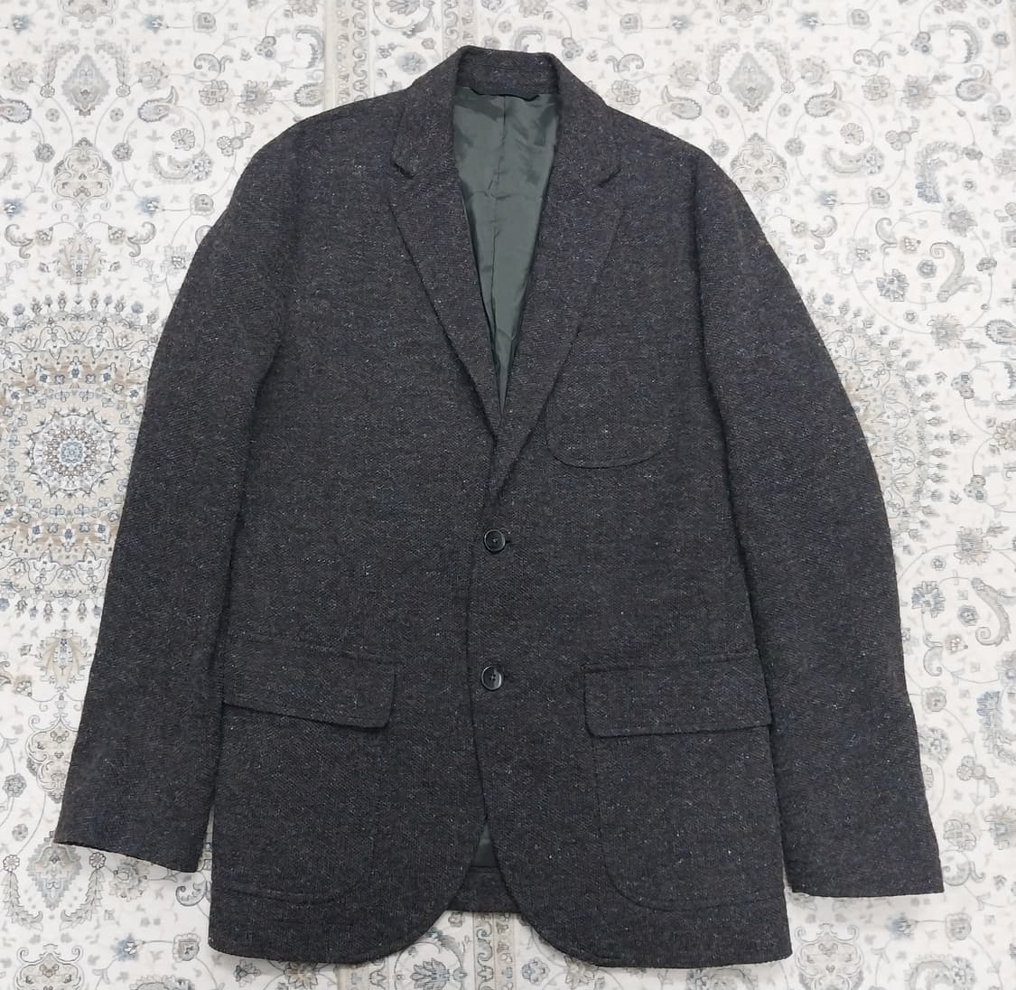 라코스테 다크 브라운 울 블레이저 자켓 (100) 상품이미지1