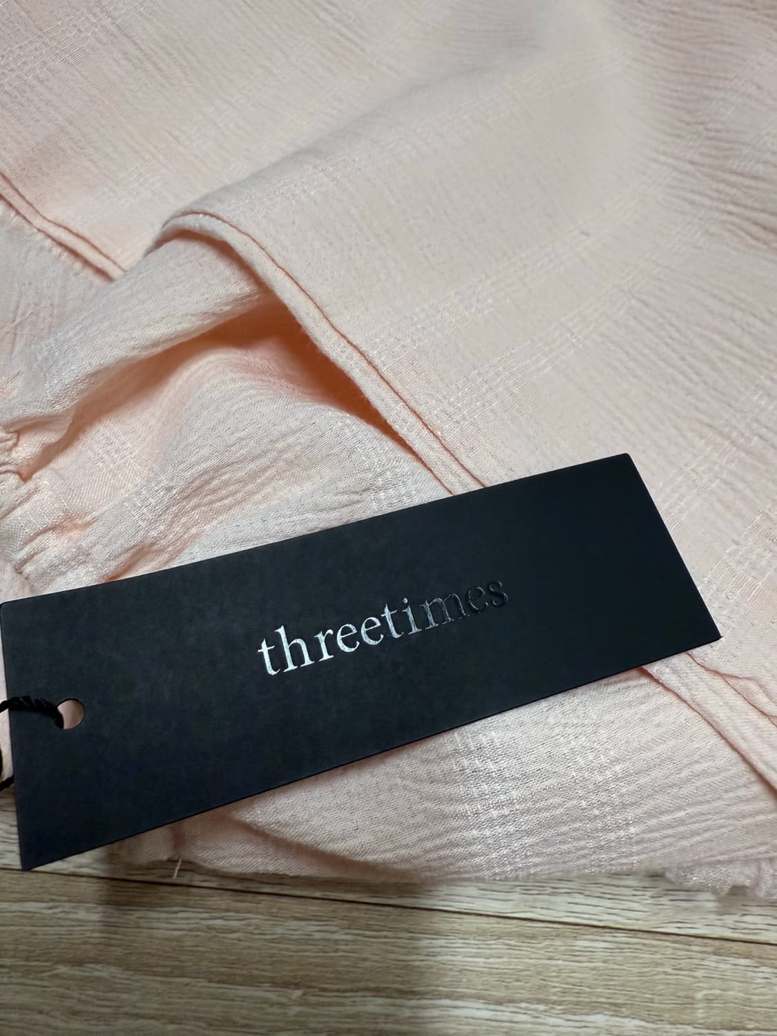 쓰리타임즈 bijou top pink s 비쥬 탑 블라우스 상품이미지4