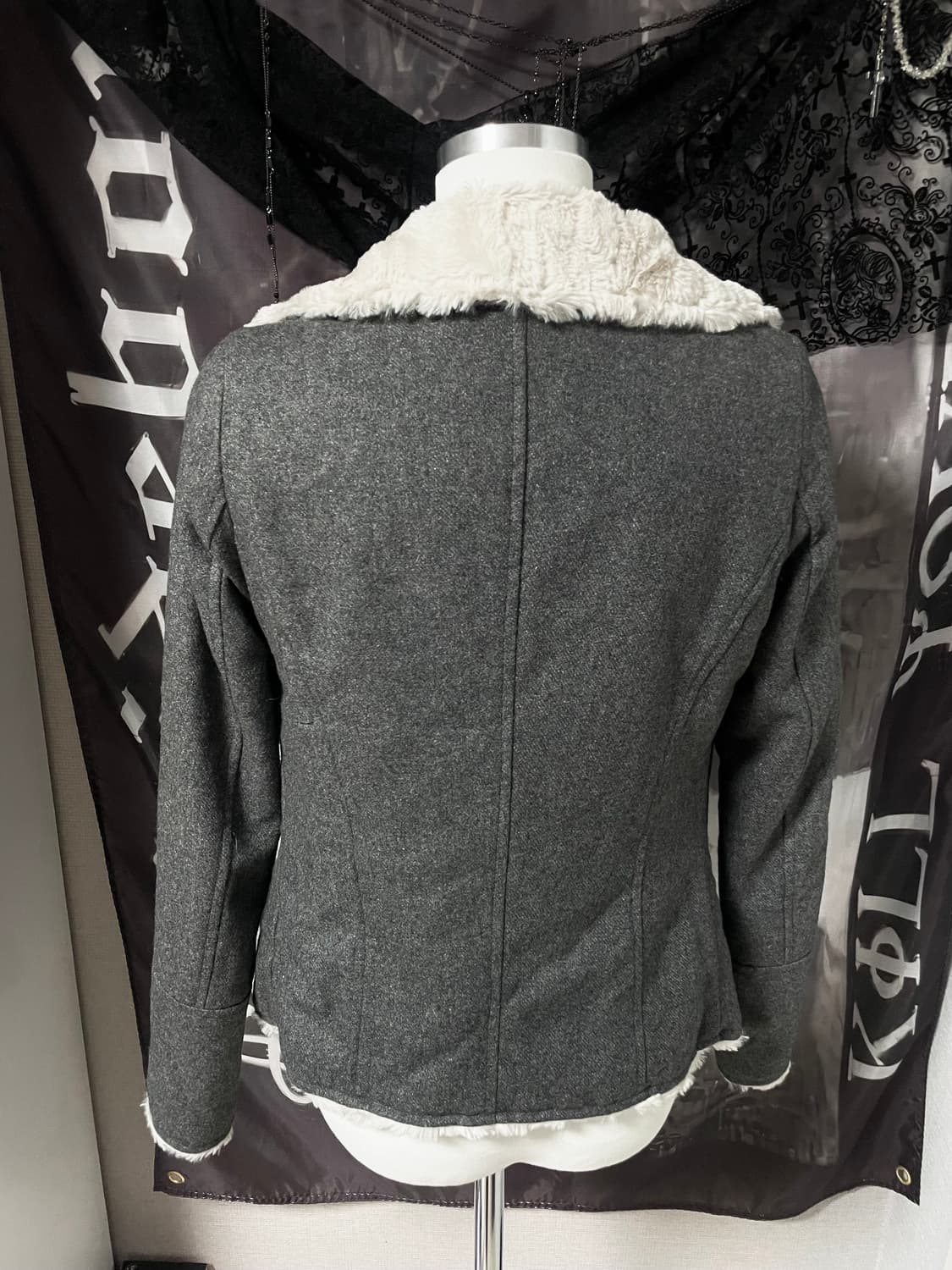 00s 핀터레스트 빈티지오네갸루드레이프퍼무스탕자켓 그런지페어리리즈리사마즈 상품이미지5