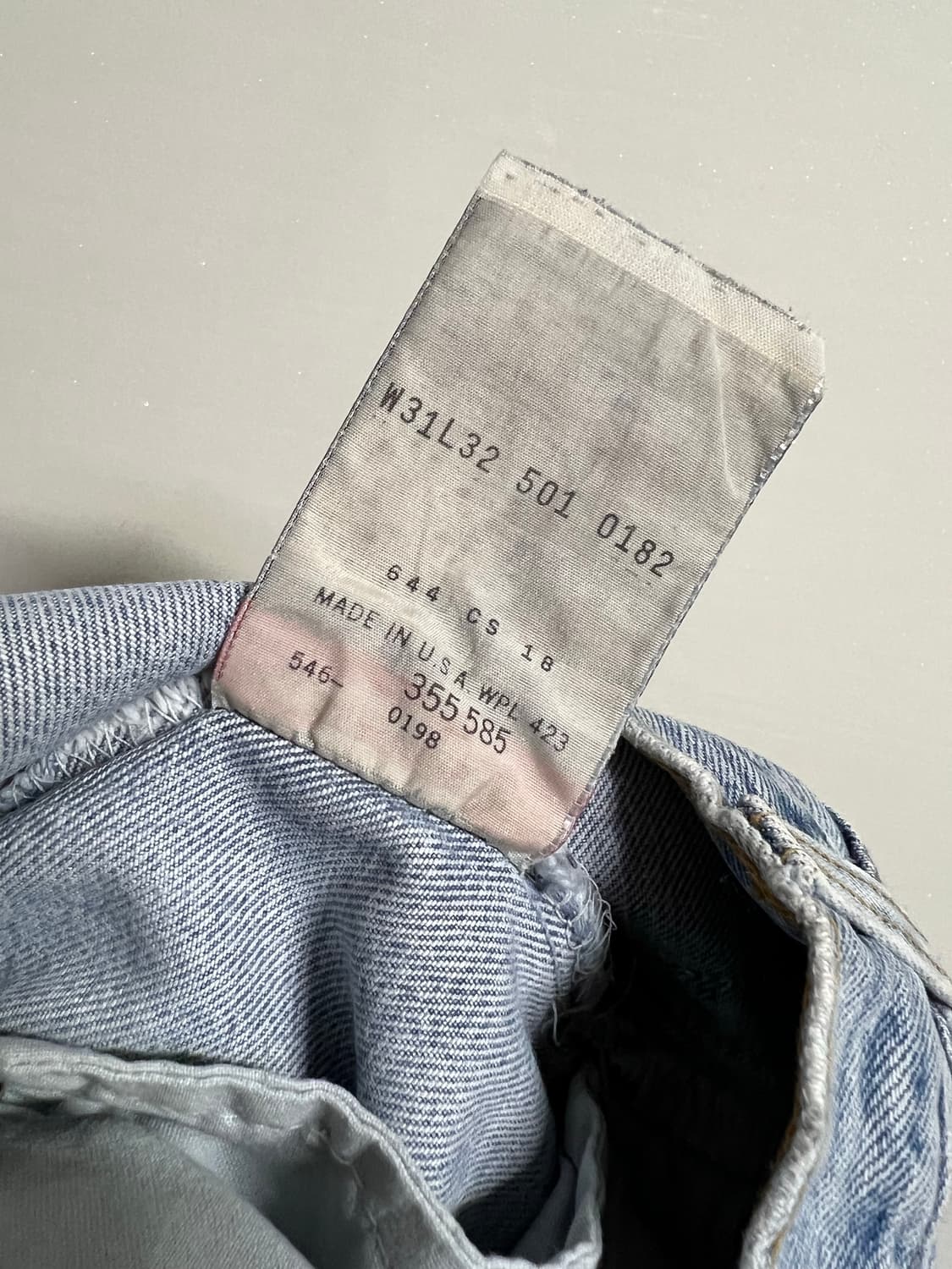빈티지 리바이스501 연청 데님팬츠 상품이미지8