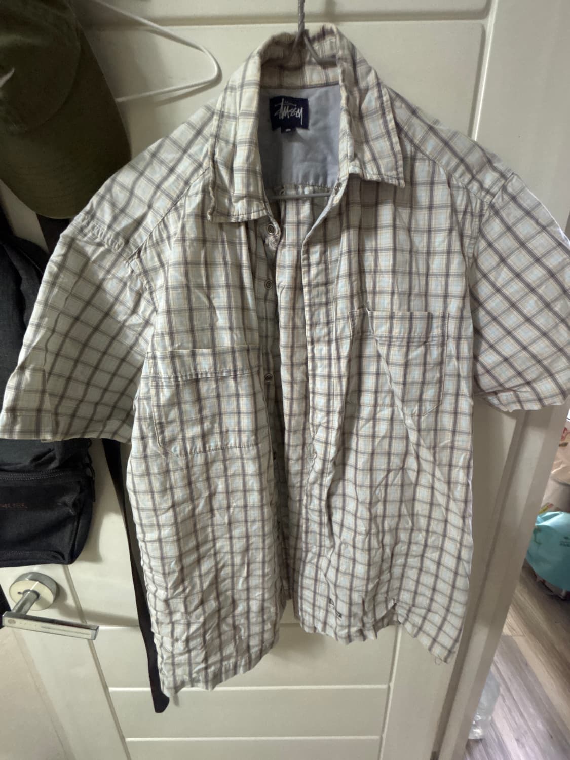 90s 스투시 체크 셔츠 상품이미지1