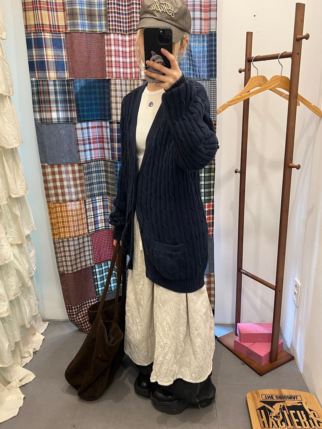 폴로 꽈배기 네이비 가디건 상품이미지3