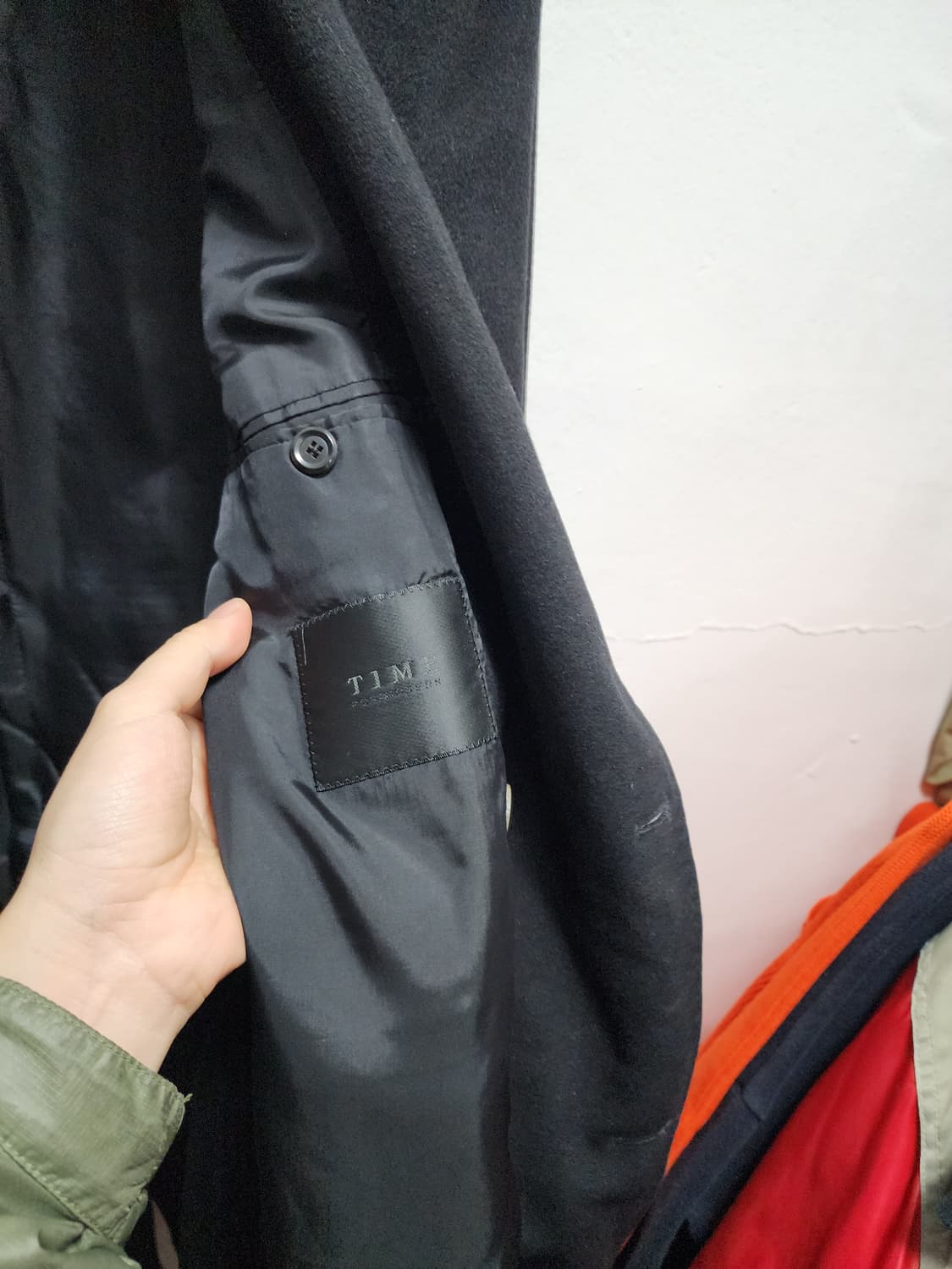 TIME 타임 캐시미어 더블브레스티드 롱코트 상품이미지5