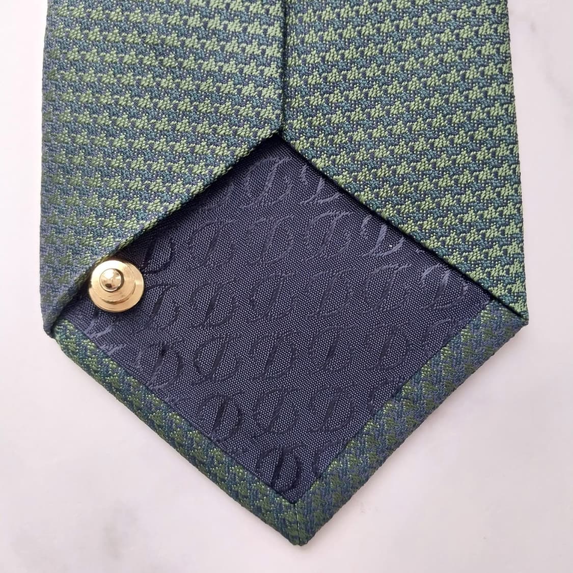 에스 티 듀퐁 실크 그린 패턴 넥타이 8.1cm A+등급 K1037
 상품이미지8