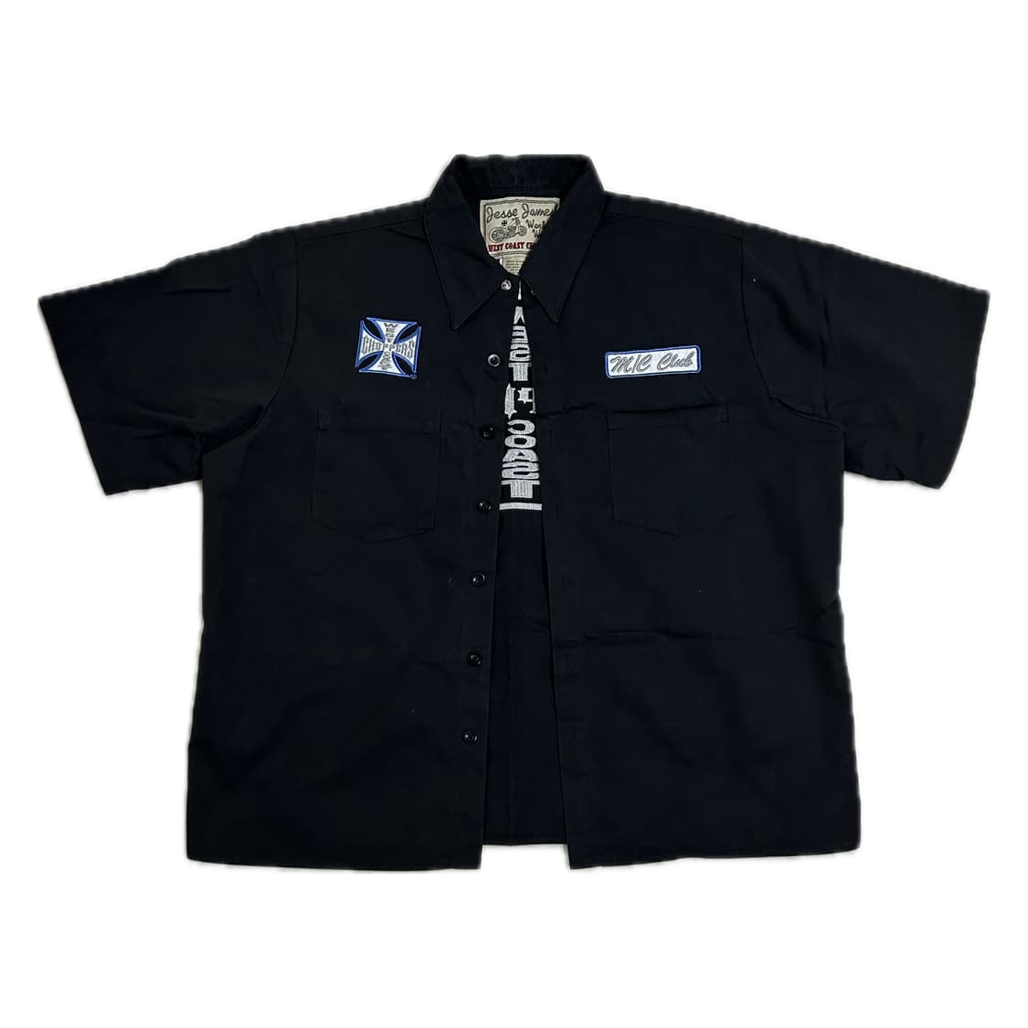 West Coast Choppers 반팔 워크 셔츠 M 상품이미지1