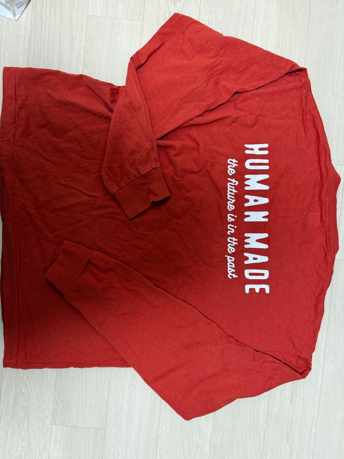 휴먼메이드 그래픽 롱슬리브 티셔츠 레드 상품이미지3