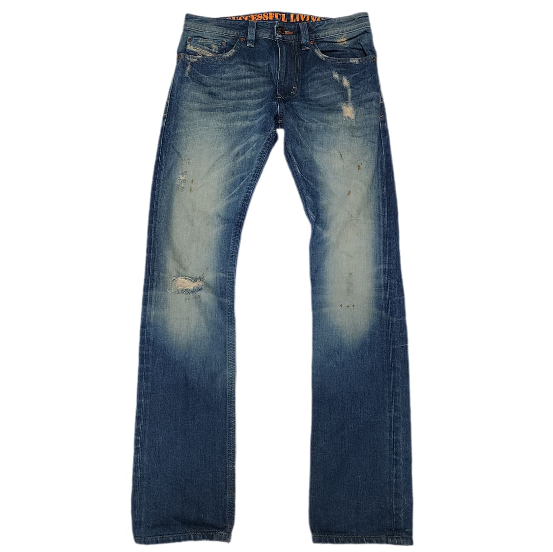 DIESEL 타바 디스트로이드 연청워싱 데님팬츠 상품이미지1