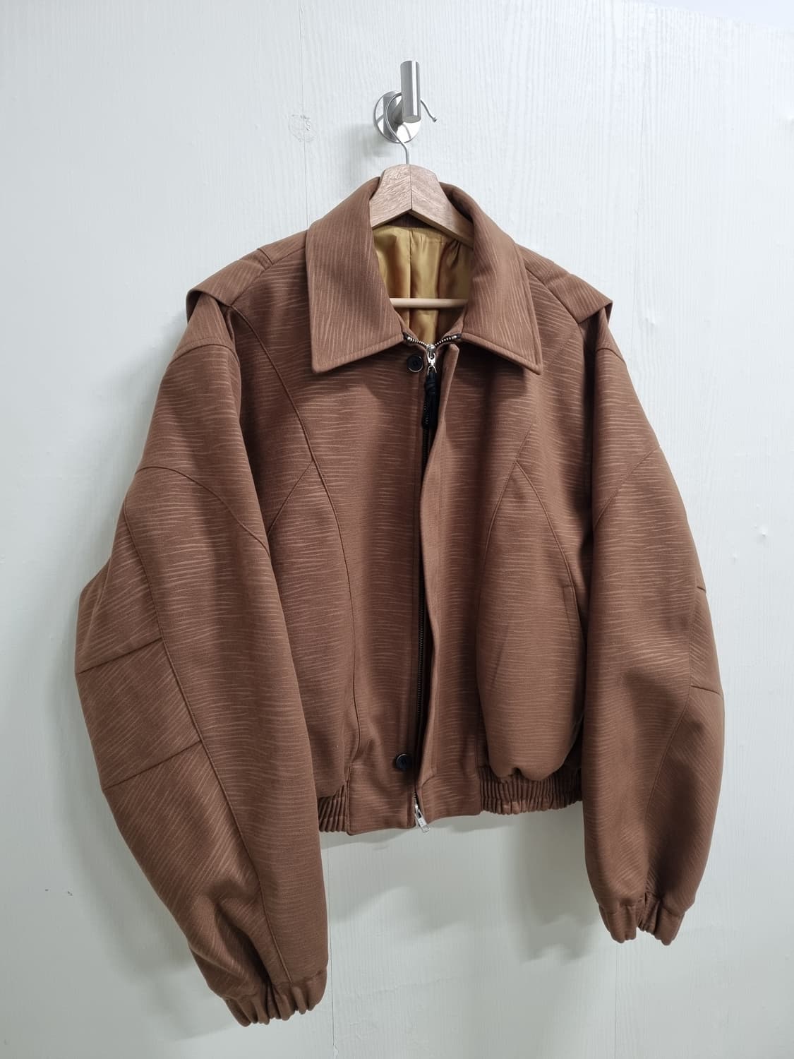 LMOOD 크로아상  블루종 점퍼 카멜 46사이즈 상품이미지2