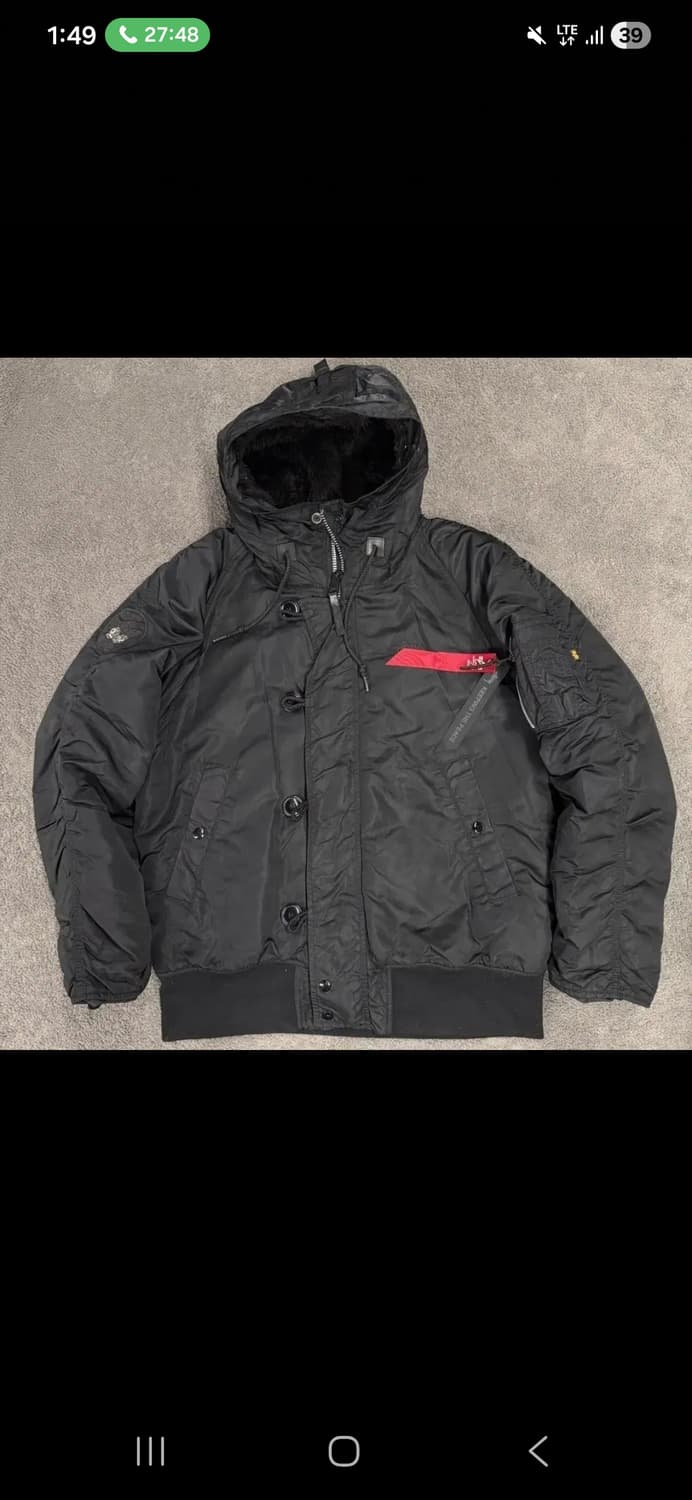 [정품/XL] 스투시 x 알파 인더스트리 N-2B 점퍼 상품이미지1