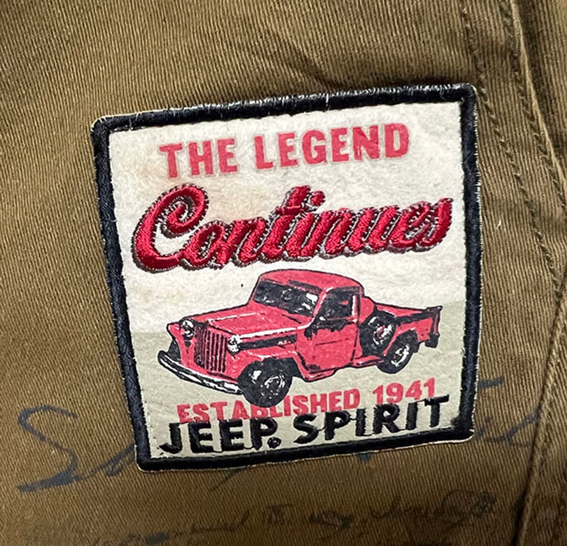 JEEP 지프 빈티지 멀티와펜 레터링 코튼 반바지 쇼츠 브라운 M 31 상품이미지5