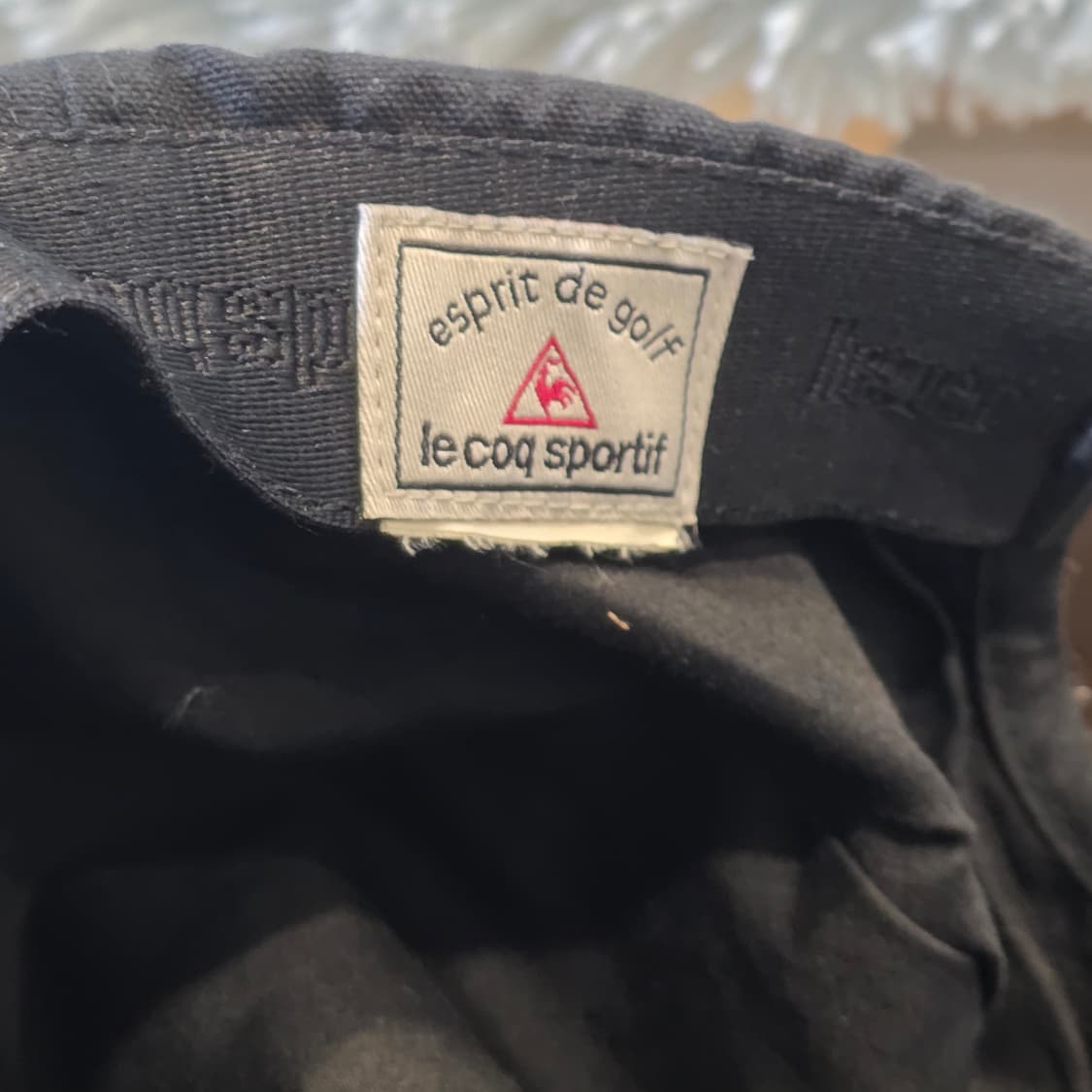 p7-6:르꼬끄 스포르티프 체크 챙 골프 캡 블랙 56-59cm 상품이미지8