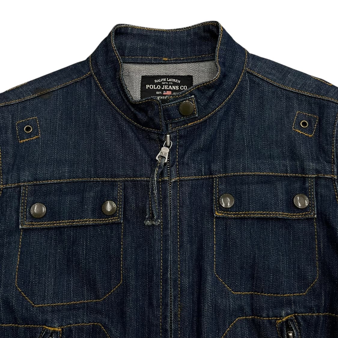 폴로 랄프로렌 센터포켓 청데님 자켓 S 상품이미지5