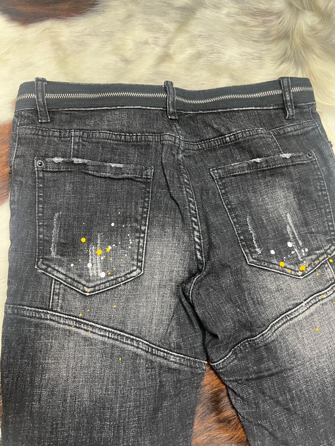 디스퀘어드2 페인팅 바이커 스키니 진 상품이미지4