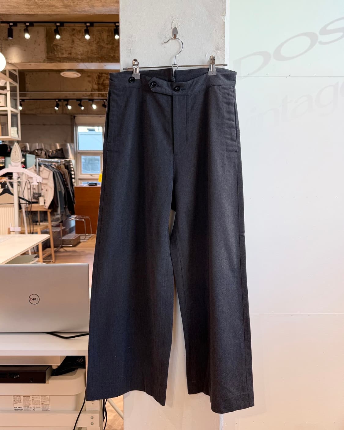 마가렛호웰 차콜 와이드 슬랙스 팬츠  상품이미지2