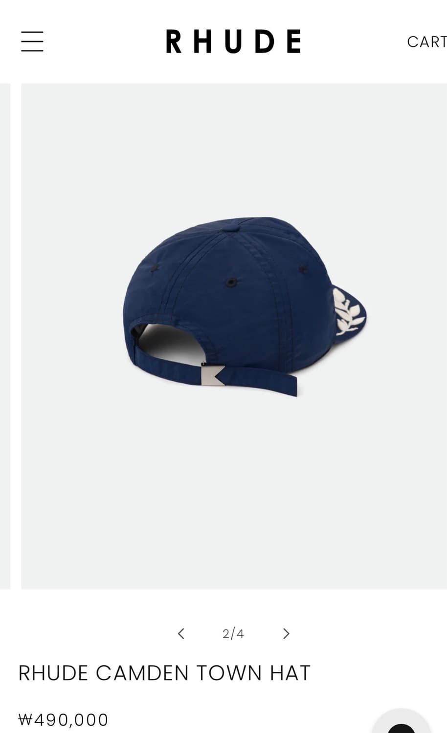 RHUDE CAMDEN 루드 모자 상품이미지5