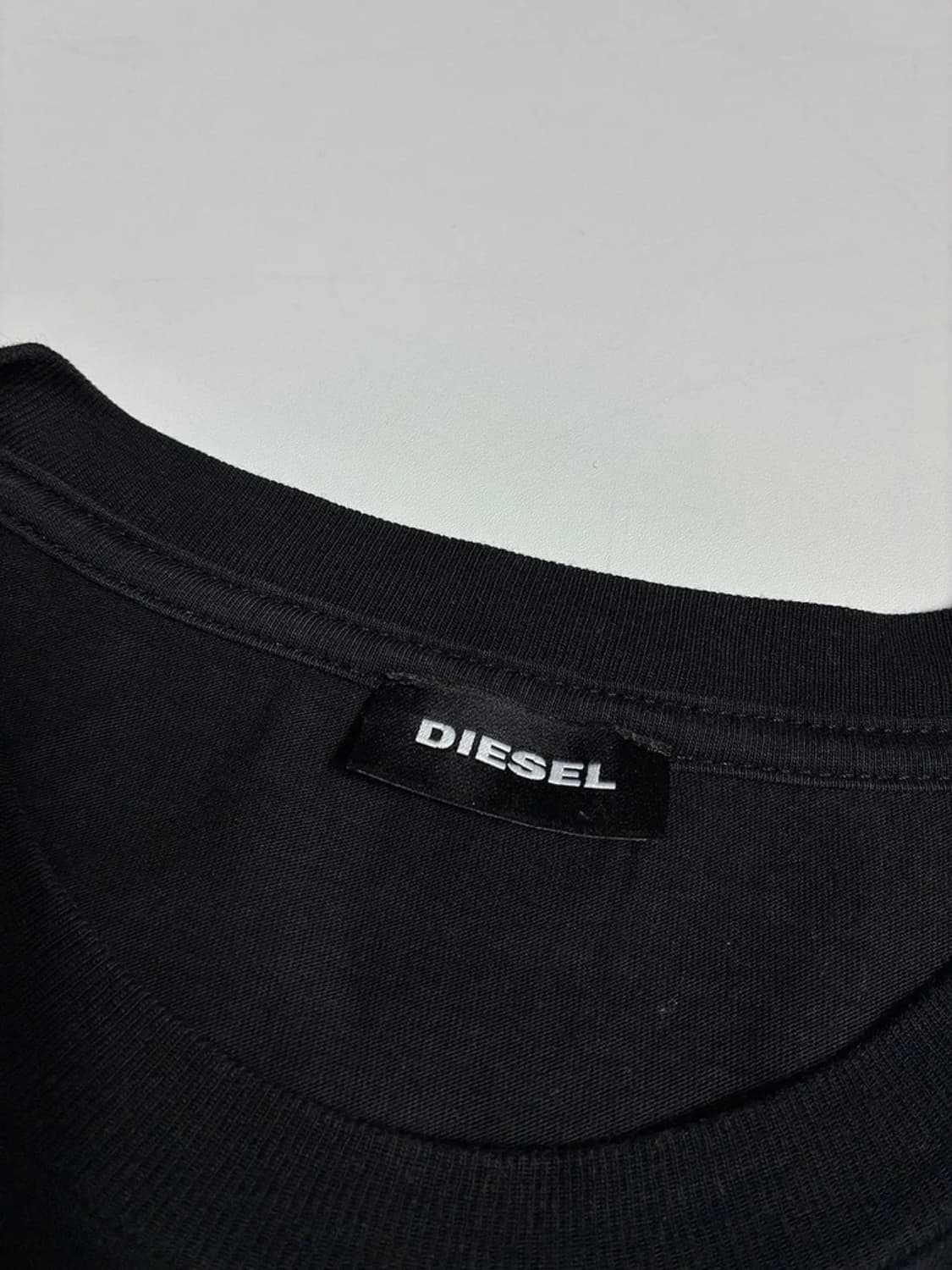 디젤 T-Nlabel-L1 로고 패치 반팔 티셔츠 R1645 상품이미지6