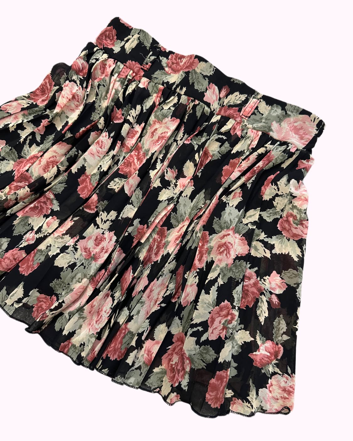 rose pattern pleats skirt 상품이미지2