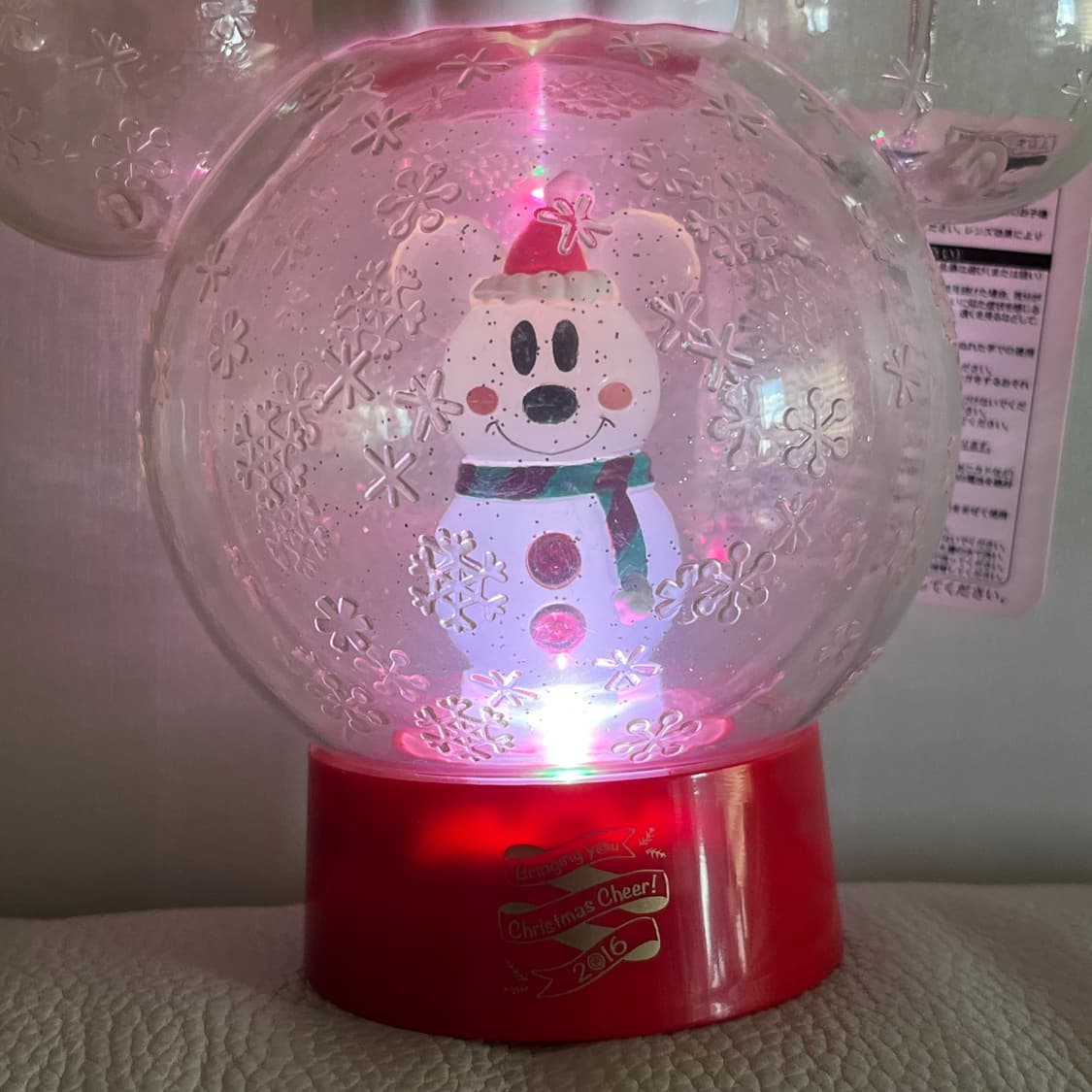 도쿄디즈니리조트 2016년 크리스마스 한정판 미키마우스 무드등 상품이미지6