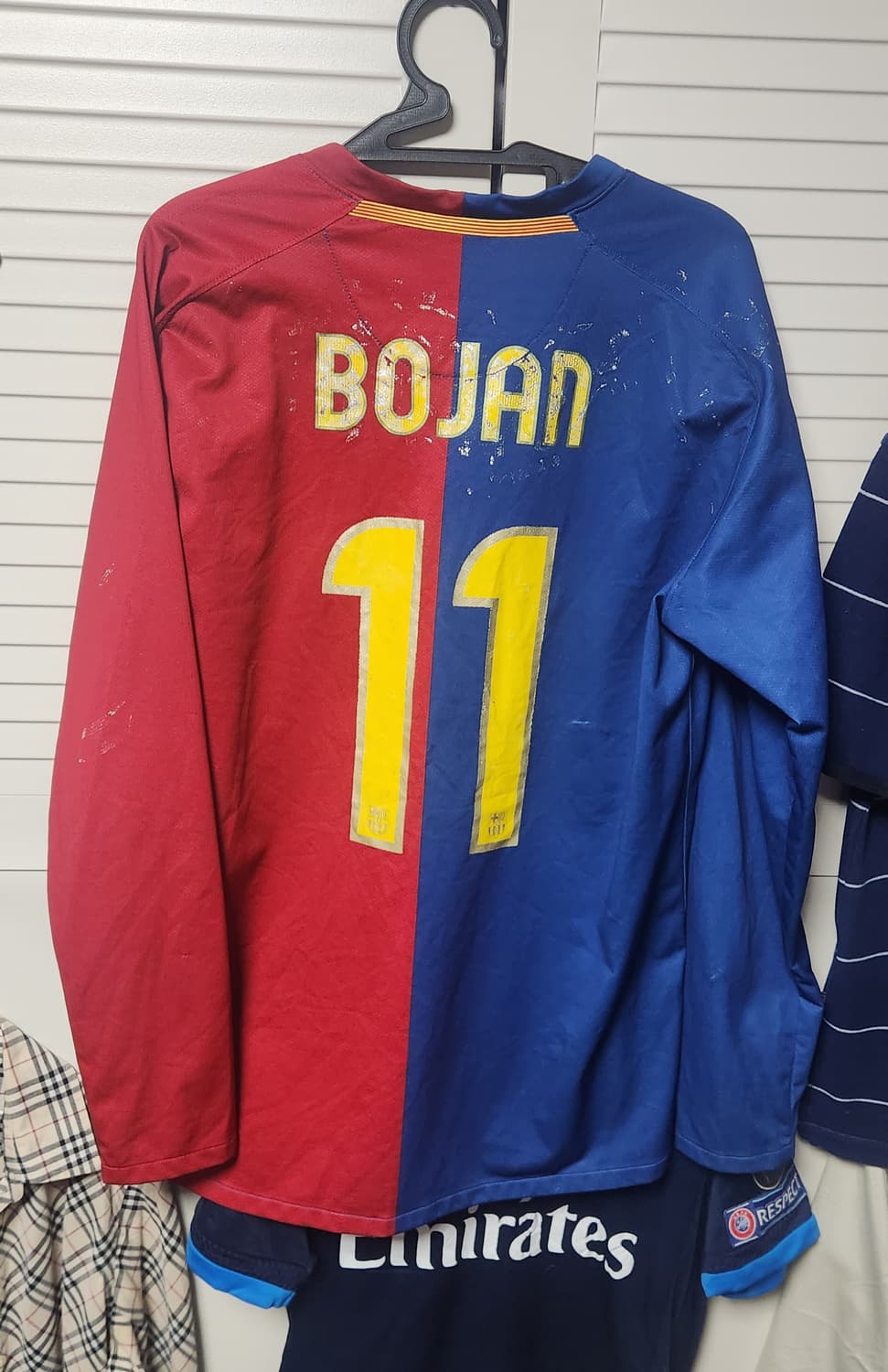 08-09 나이키 바르셀로나 홈 긴팔 유니폼 NO.11 BOJAN 상품이미지2