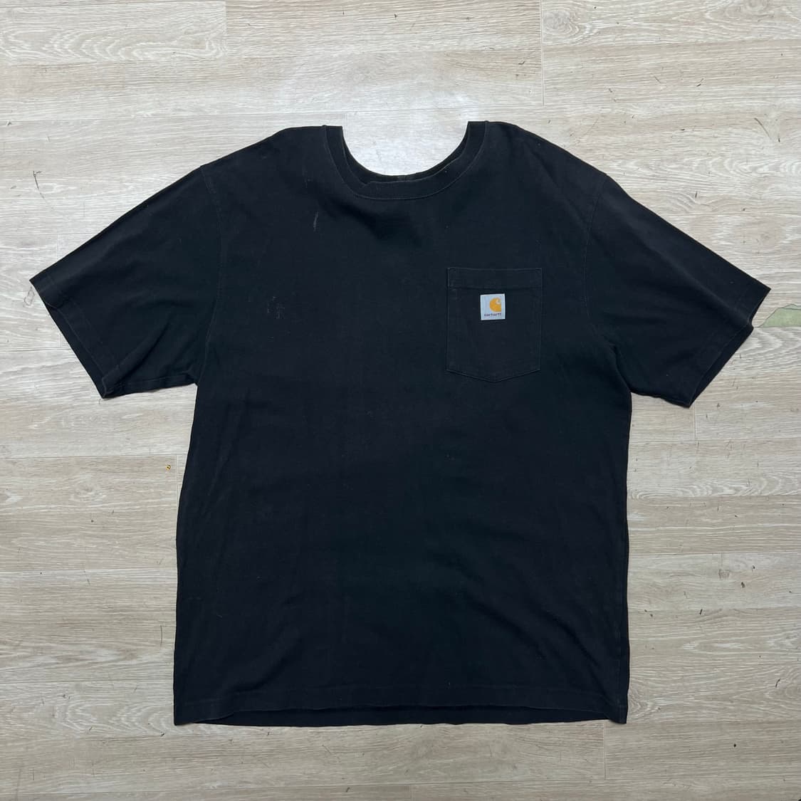 칼하트 WIP 오리지널 핏 체스트 포켓 반팔 티셔츠 [블랙] L/100 상품이미지1