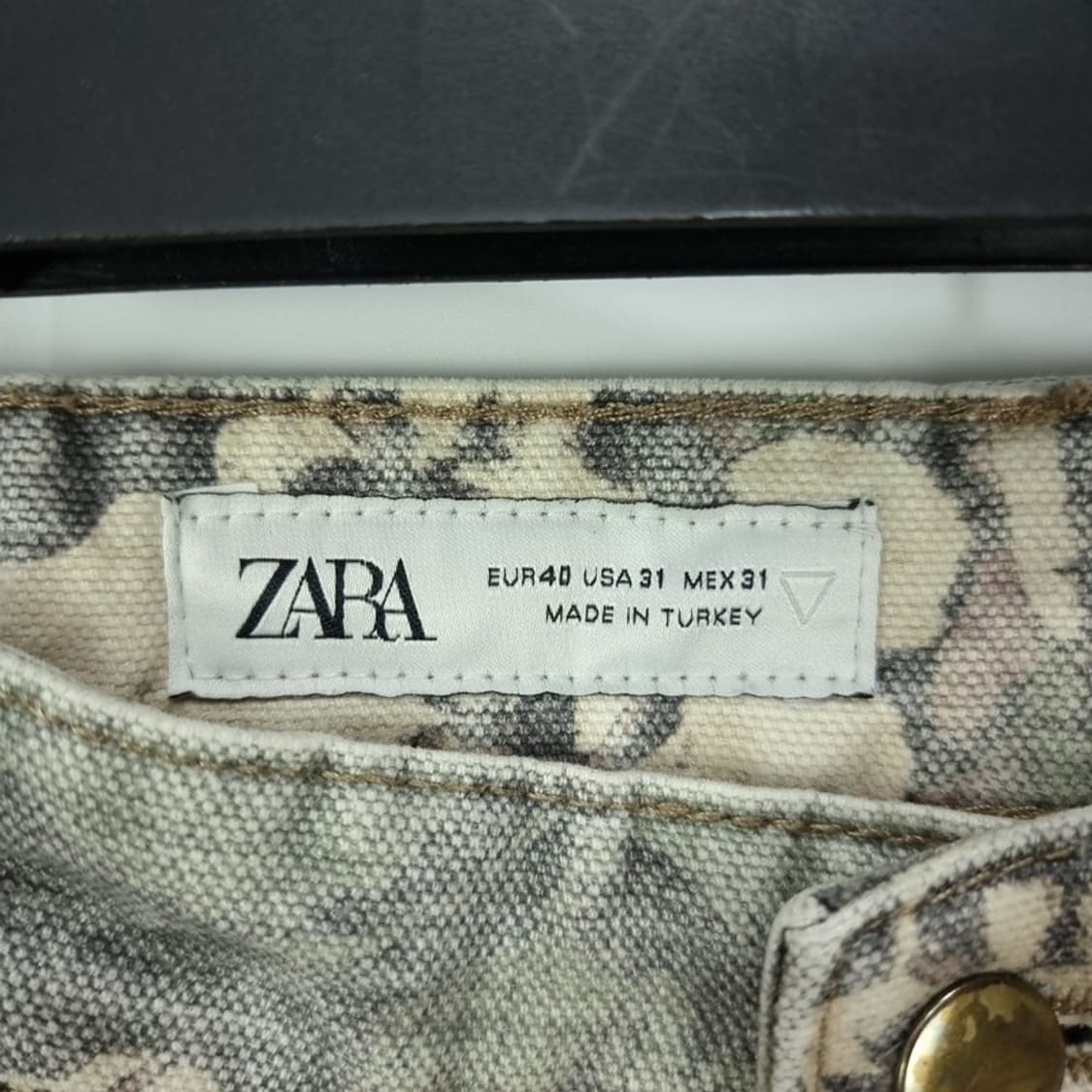 [자라] 카모 패턴 루즈핏 더블니 카펜터 워크 팬츠 M19198 상품이미지6