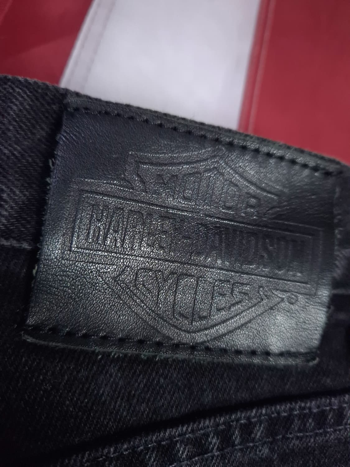 오리지날 매장판 할리데이비슨 블랙 라이더 데님진 상품이미지7