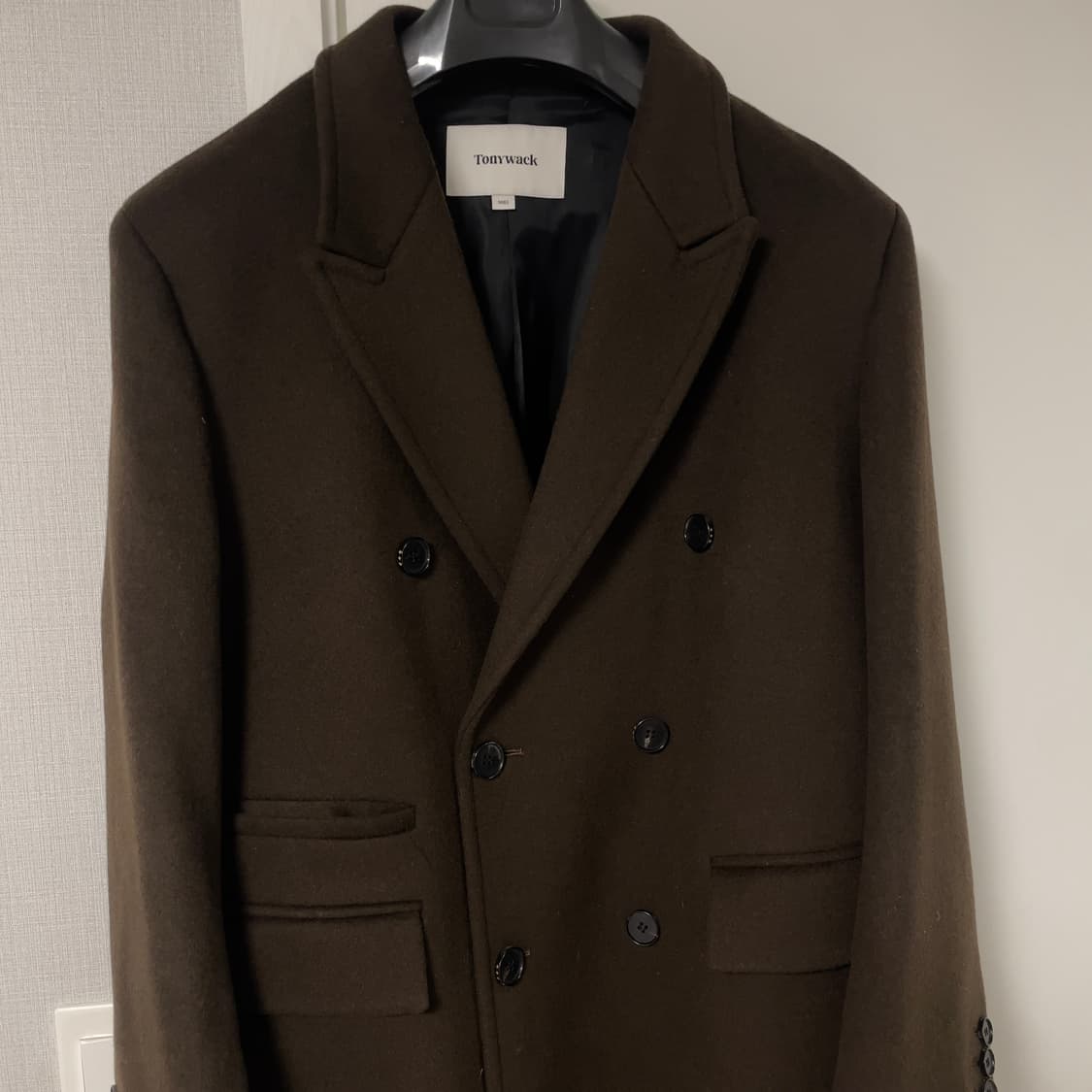 토니웩 캐시미어 더블코트 다크 브라운 상품이미지2