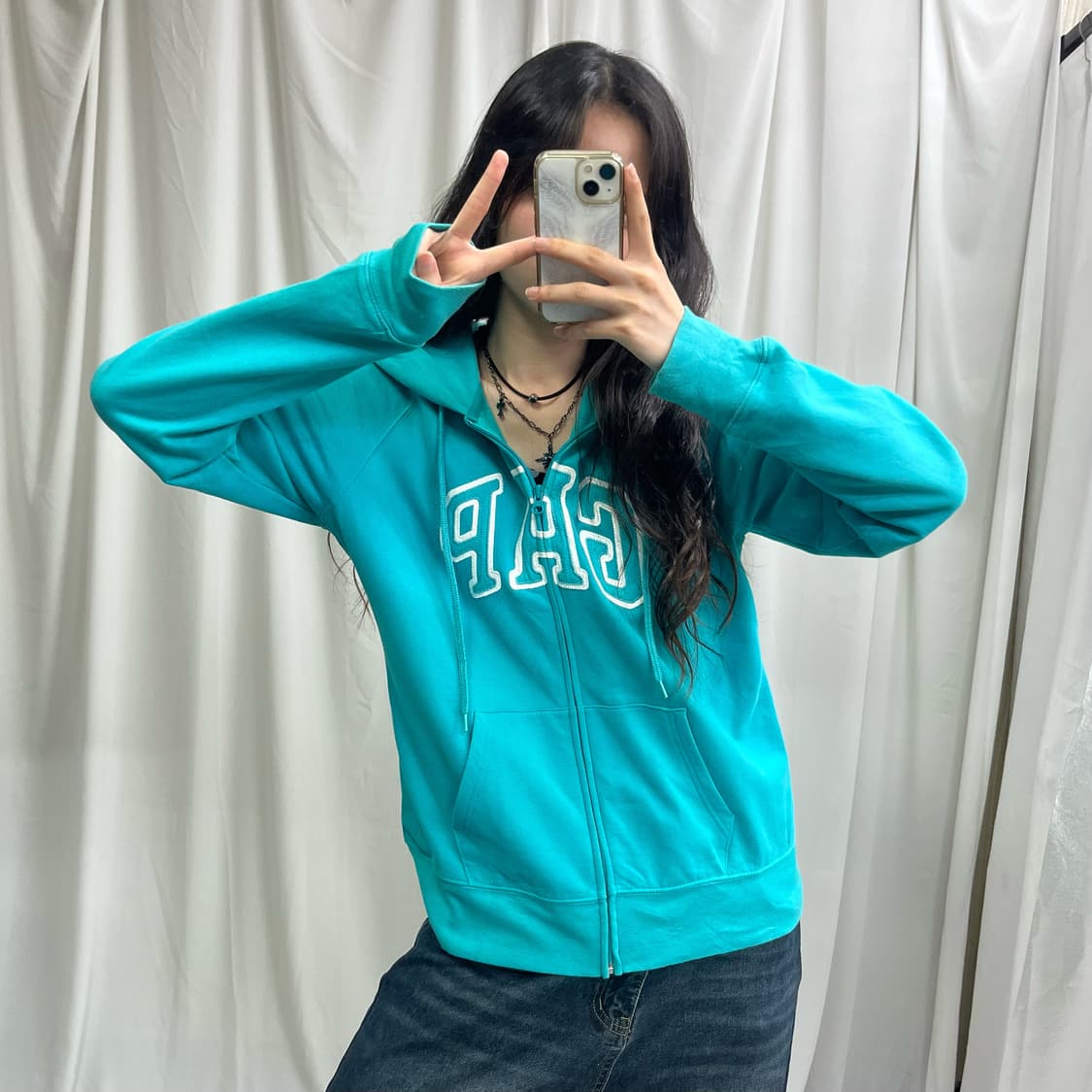 Gap mint hood zip-up 상품이미지2