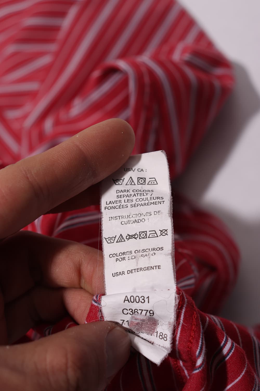 CHAPS RALPH LAUREN 스트라이프 코튼 셔츠 size 2XL 상품이미지5