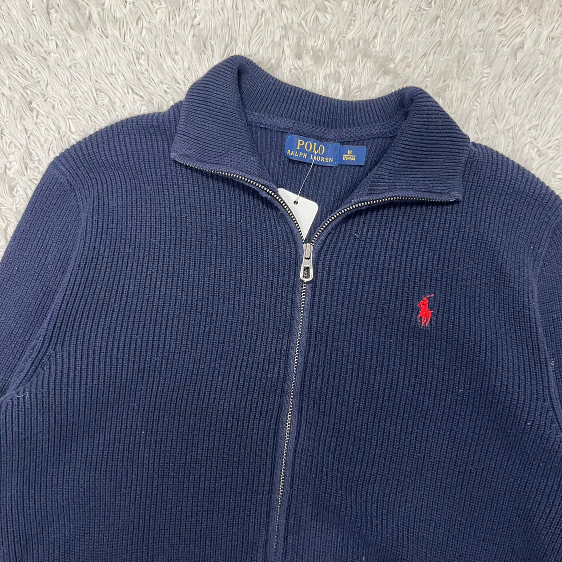 Polo Ralph Lauren navy knit zip-up 상품이미지5