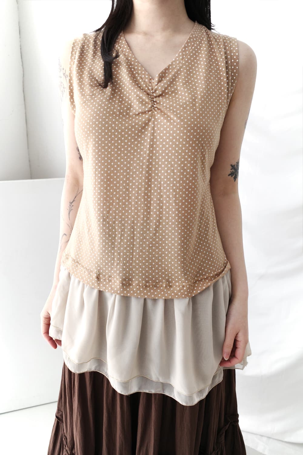 dot sleeveless 상품이미지3