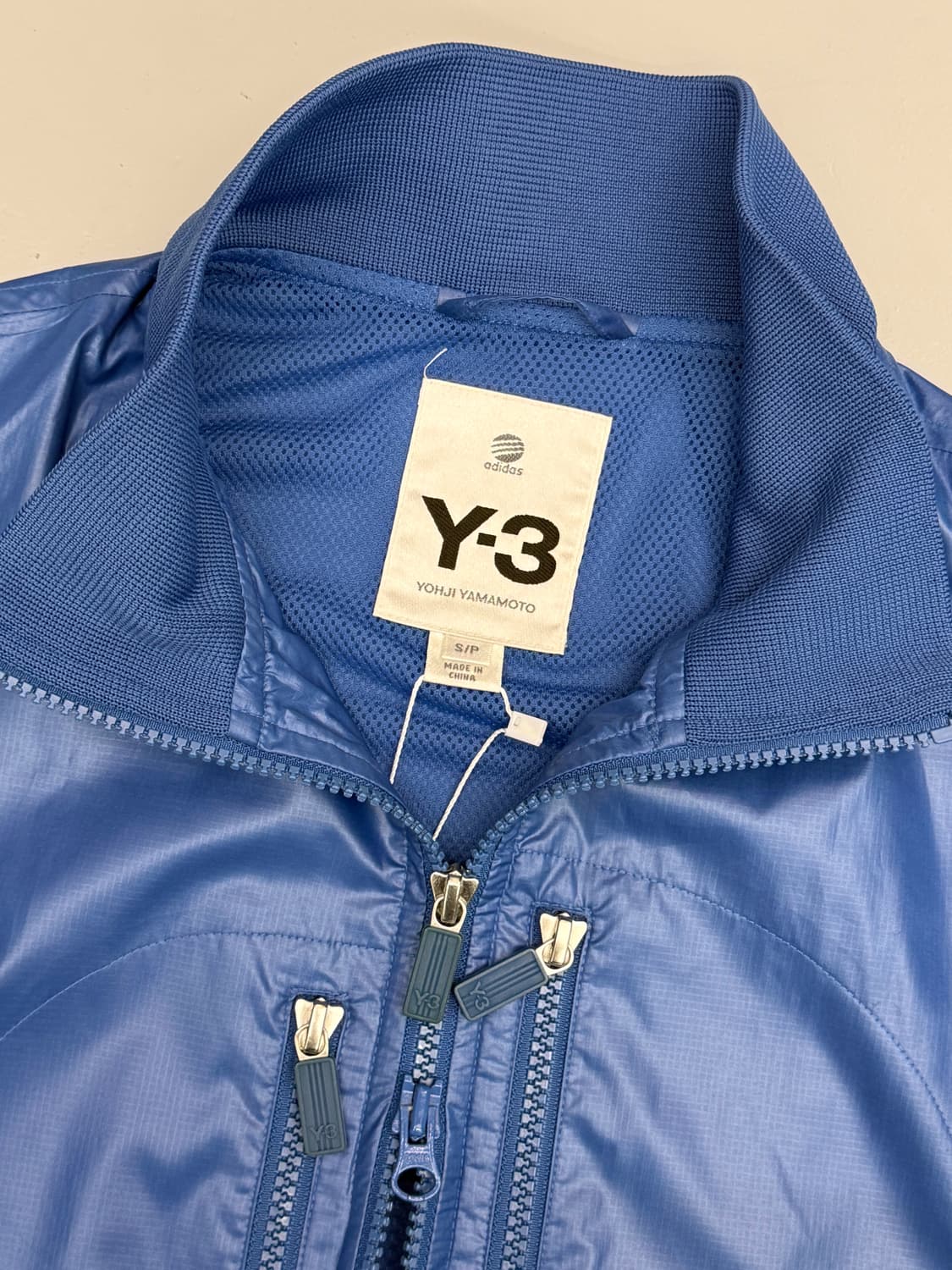 Y-3 요지야마모토 블루 폴리쉘 집업 자켓 상품이미지6