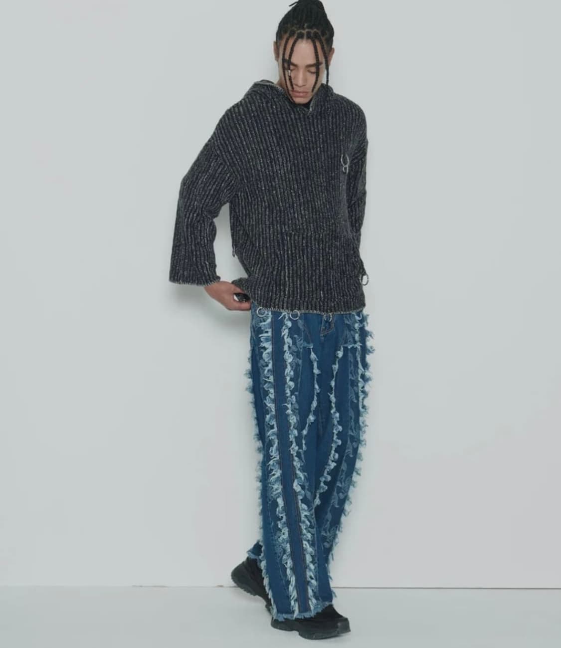 쎄르페 러플 디테일 데님 팬츠 상품이미지1